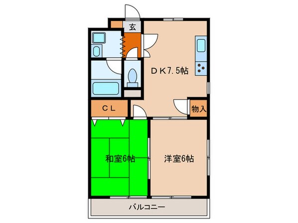 サンテラス司の物件間取画像